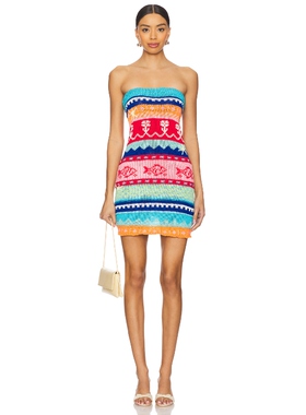 Tach Clothing SALMA 羊毛裙子 Blue,CoralREVOLVE小众新款