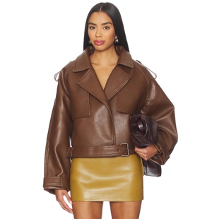 Nakedvice MADDEN 夹克 美式 新品 棕色 休闲风REVOLVE小众 春季