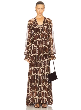 [冬季新品]Alexis MYKAEL 裙子 棕色 REVOLVE小众