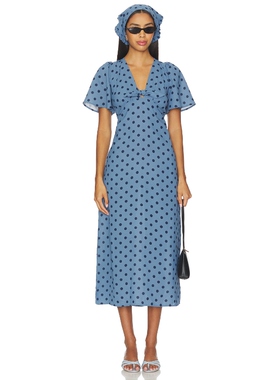 Lisa Says Gah JESS 裙子 蓝色REVOLVE小众新款