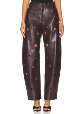 LAMARQUE VENTANA 长裤 巧克力色 美式休闲风REVOLVE小众新款