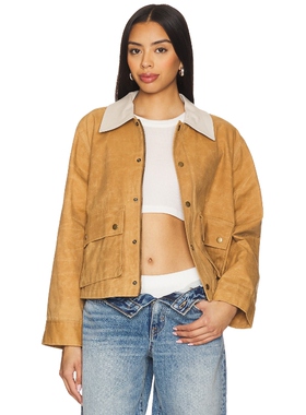 [冬季新品]The Great 巴恩风外套 棕黄色 工装夹克REVOLVE慵懒风