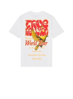 True Religion 真实信仰 TRUE DOVE T恤 白色REVOLVE小众新款