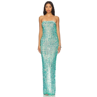 retrofete NULLA 裙子薄荷色REVOLVE小众新款