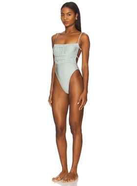 Stone Cold Fox JORJA 一件式泳装 暗蓝灰色 y2k辣妹风REVOLVE小