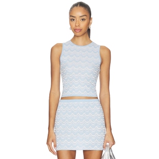 上装 LATA Baby Blue DEVON y2k辣妹风REVOLVE小众新款 WINDSOR