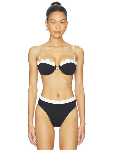 LSPACE Sunrise Seashell Bikini Top revolve小众新款 黑色、白