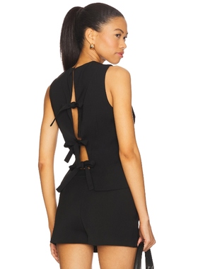 MORE TO COME REAGAN 上装 黑色 y2k辣妹风REVOLVE小众