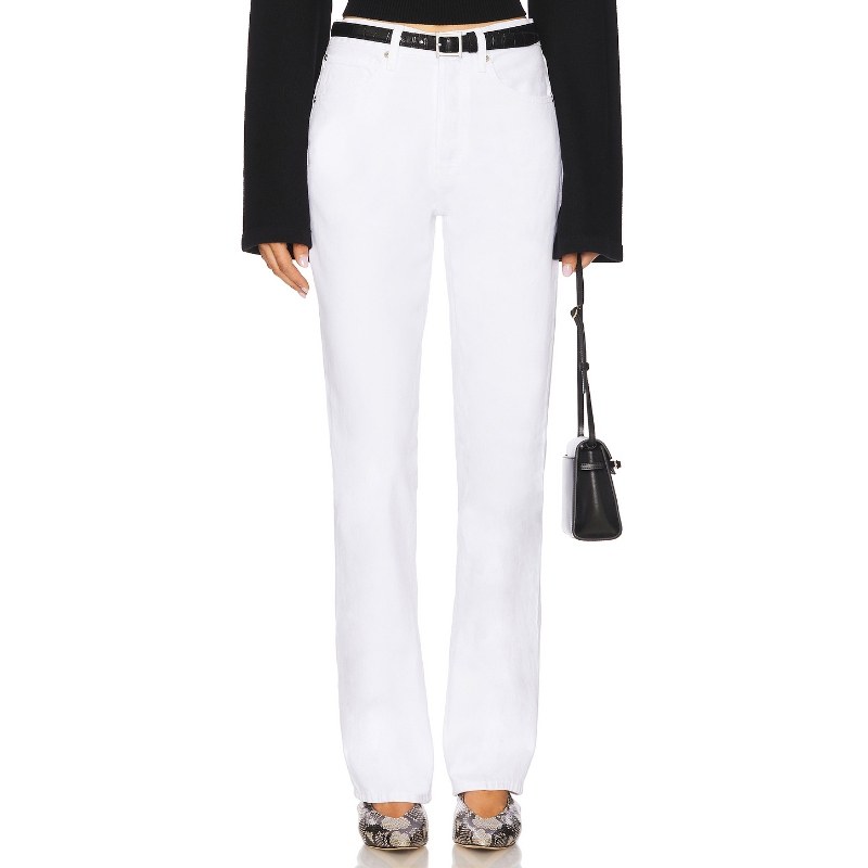 [冬季新品]FRAME牛仔裤白色直筒裤丹宁EVOLVE