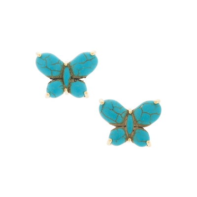 Lele Sadoughi BUTTERFLY 铆钉耳饰 26春夏新品 revolve小众新款