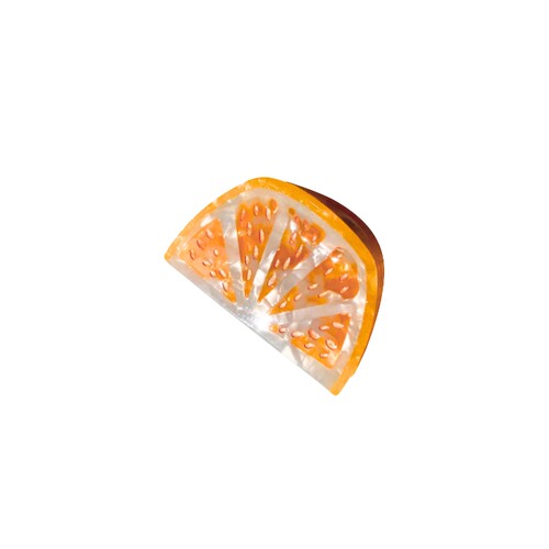 Solar Eclipse HAND-PAINTED CITRUS SLICE CLAW HAIR CLIP 手绘