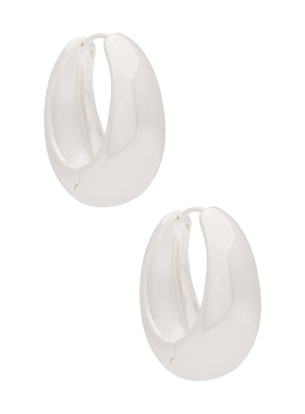 SHASHI CAMERON 环状耳环 金属银色REVOLVE小众新款