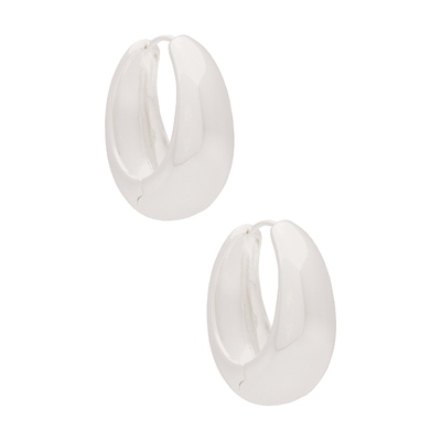 SHASHI CAMERON 环状耳环 金属银色REVOLVE小众新款