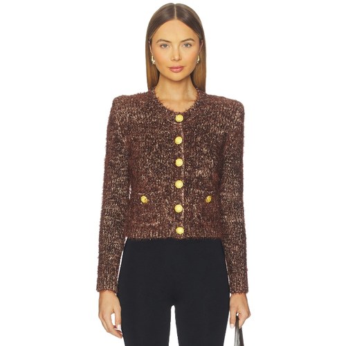 [冬季新品]L'AGENCE UNA 开衫 巧克力色REVOLVE小众