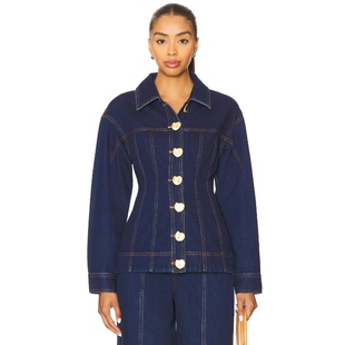 春季 牛仔衬衫 新品 GENESIS 蓝色REVOLVE小众 Aje