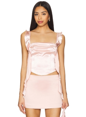 MORE TO COME 上装粉红胭脂系列y2k辣妹风REVOLVE小众设计感吊带