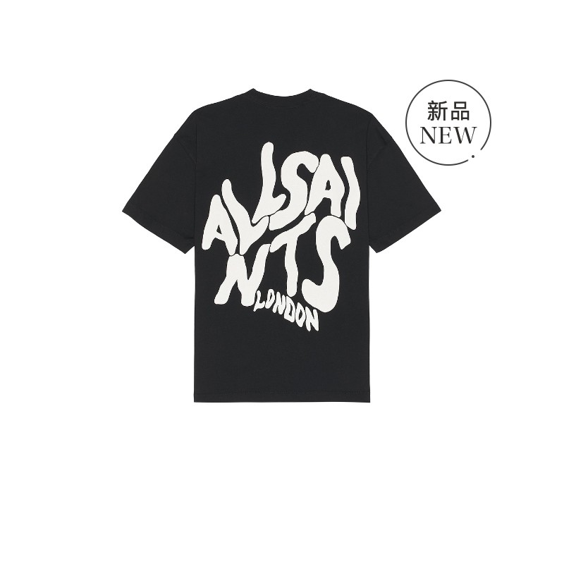 ALLSAINTS ORLANDO 夏季T恤 黑色REVOLVE小众新款