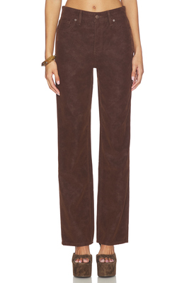 Good American BETTER 长裤 巧克力色revolve小众新款