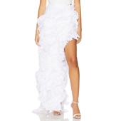 REVOLVE小众新款 NBD 半身裙 白色 AMARA 长款