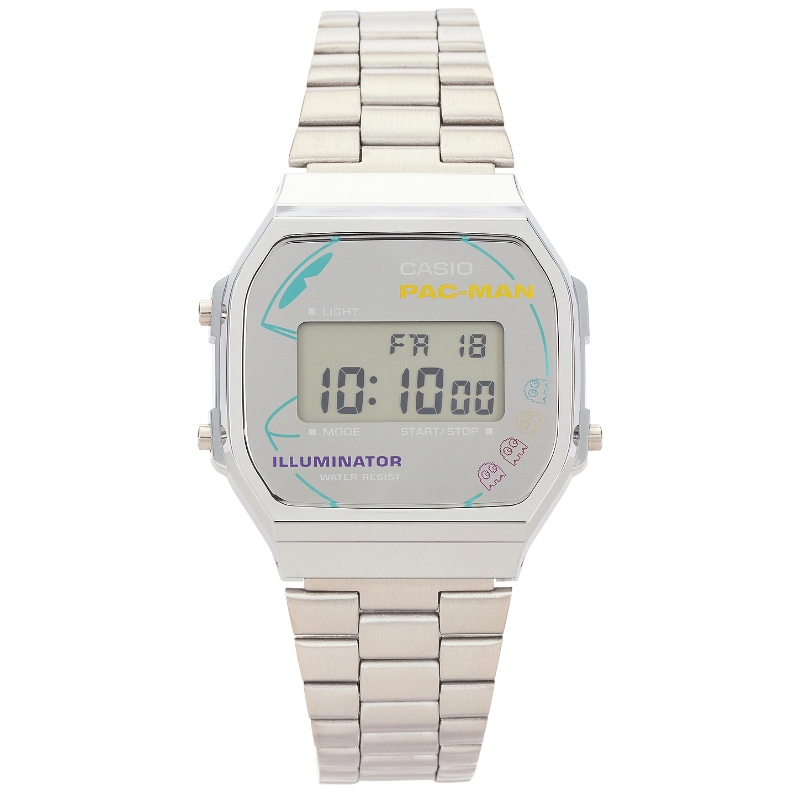 Casio 卡西欧 PACMAN 手表 金属银色REVOLVE小众新款