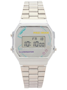 Casio 卡西欧 PACMAN 手表 金属银色REVOLVE小众新款