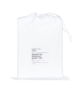 HAWKINS NEW YORK Essential Percale Bedding King Sheet Setrev