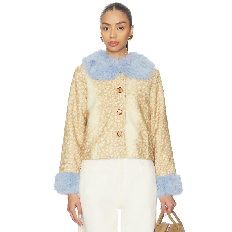 Never Fully Dressed JACKET 外套 米色 老钱风REVOLVE小众新款