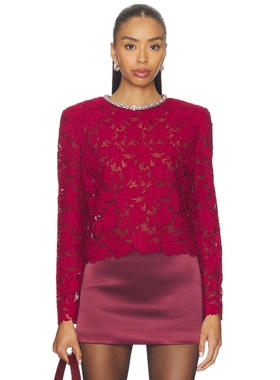 self-portrait TOP 上装 红色 y2k辣妹风REVOLVE小众新款