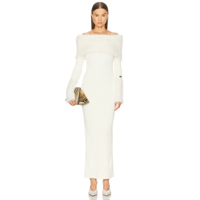 Jean Paul Gaultier 让 保罗 高缇耶 针织连衣裙保暖白色REVOLVE