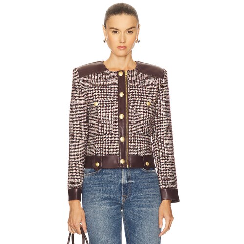 [早秋新品]Central Park West 犬牙织纹夹克 美式休闲风REVOLVE