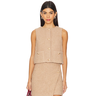 4th & Reckless FELICIA 背心 棕黄色 y2k辣妹风REVOLVE