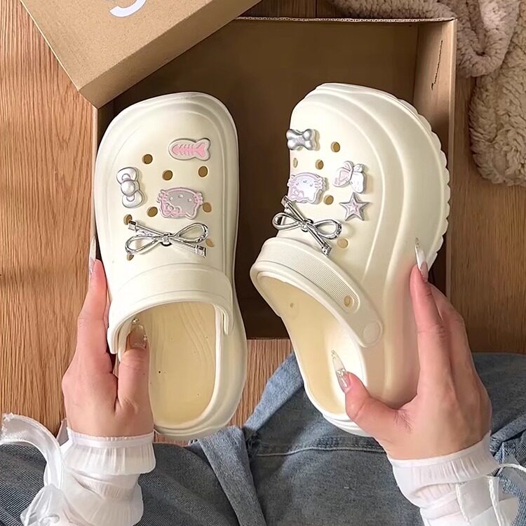 厚底增高休闲凉鞋拖鞋女2