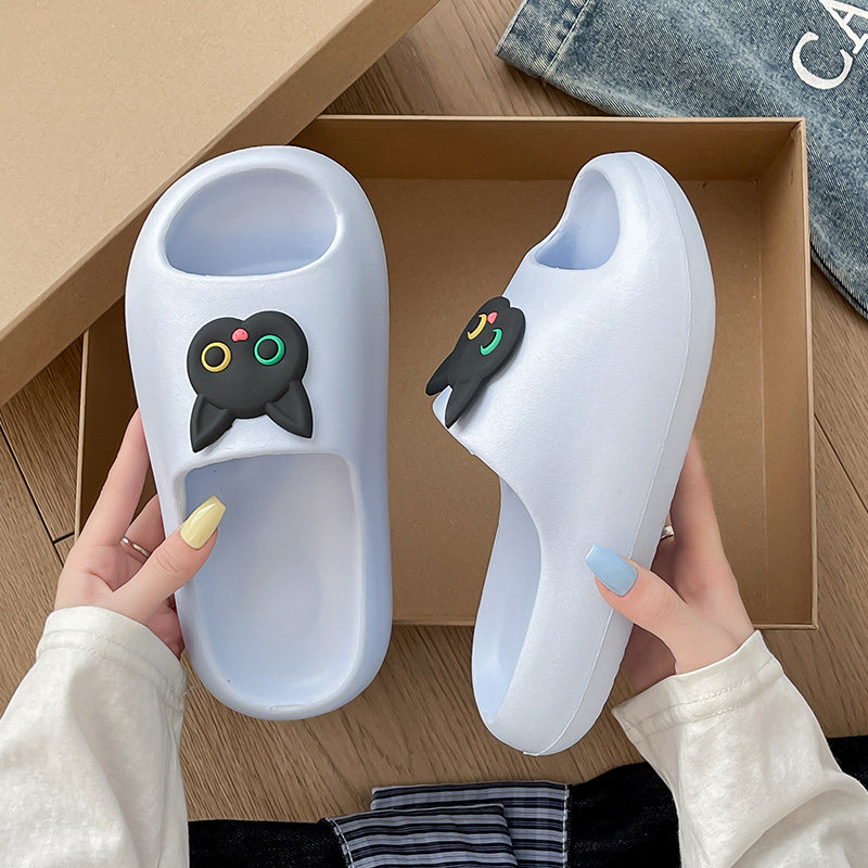 踩屎感厚底EVA拖鞋女夏季室内家居可爱小猫防滑防臭学生凉拖外穿