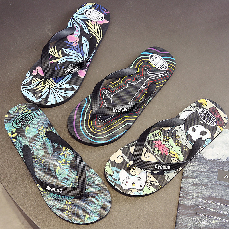 男人字拖海边男士夏季2025网红防滑防臭耐磨外穿夹拖沙滩海边拖鞋