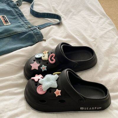 星星室内百搭透气洞洞鞋