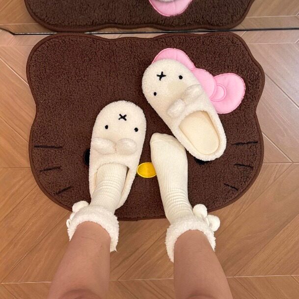 米菲兔棉拖鞋女款冬天防