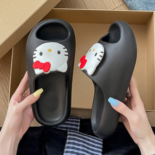 家居室内洗澡防滑厚底学生宿舍凉拖 夏季 可爱KT猫拖鞋 女2026新款