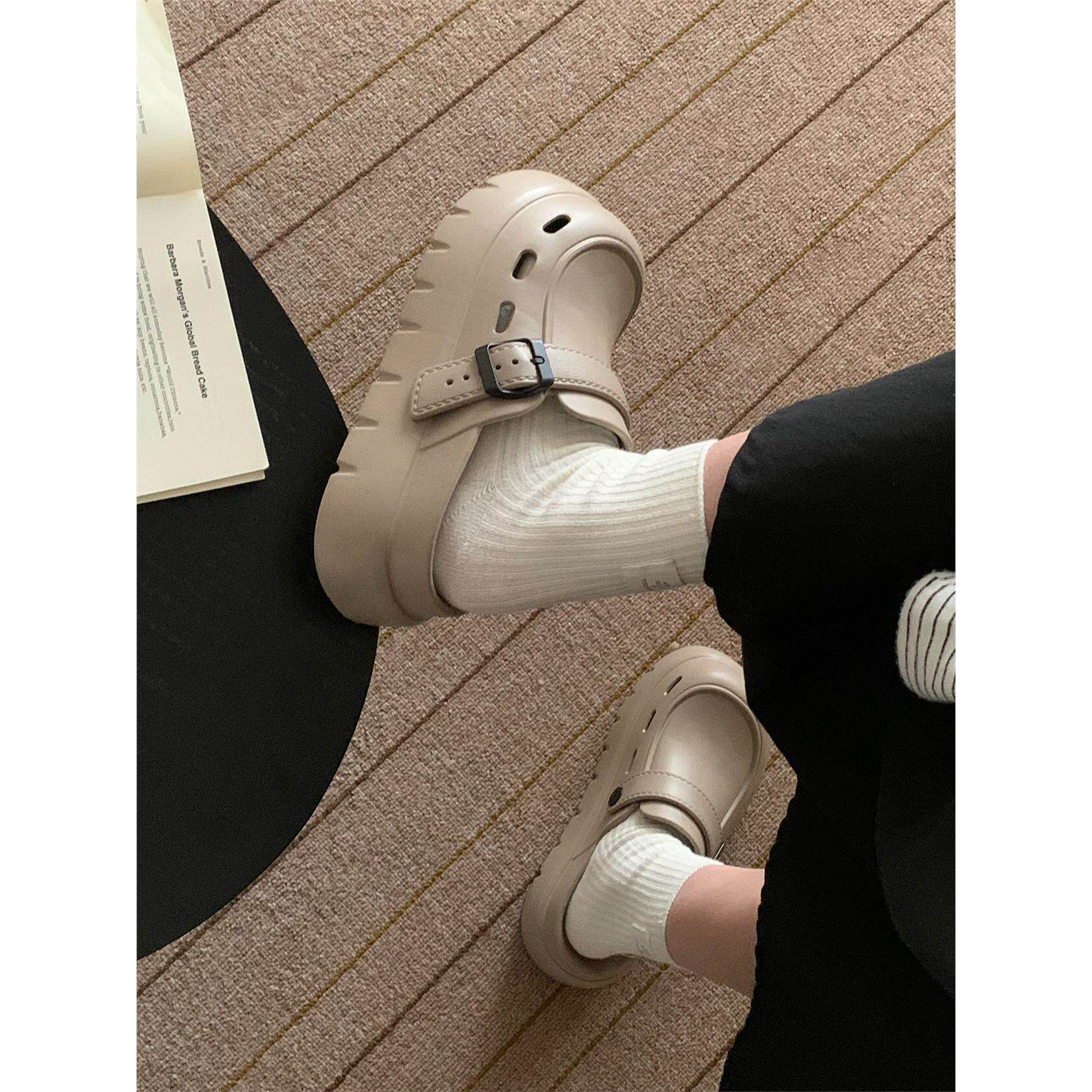 新款足弓懒人防滑包头勃