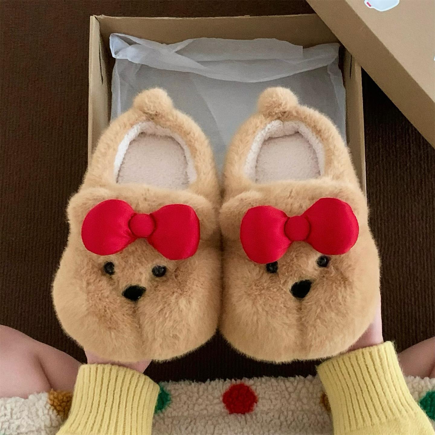 防滑冬季女新款舒适ins奶