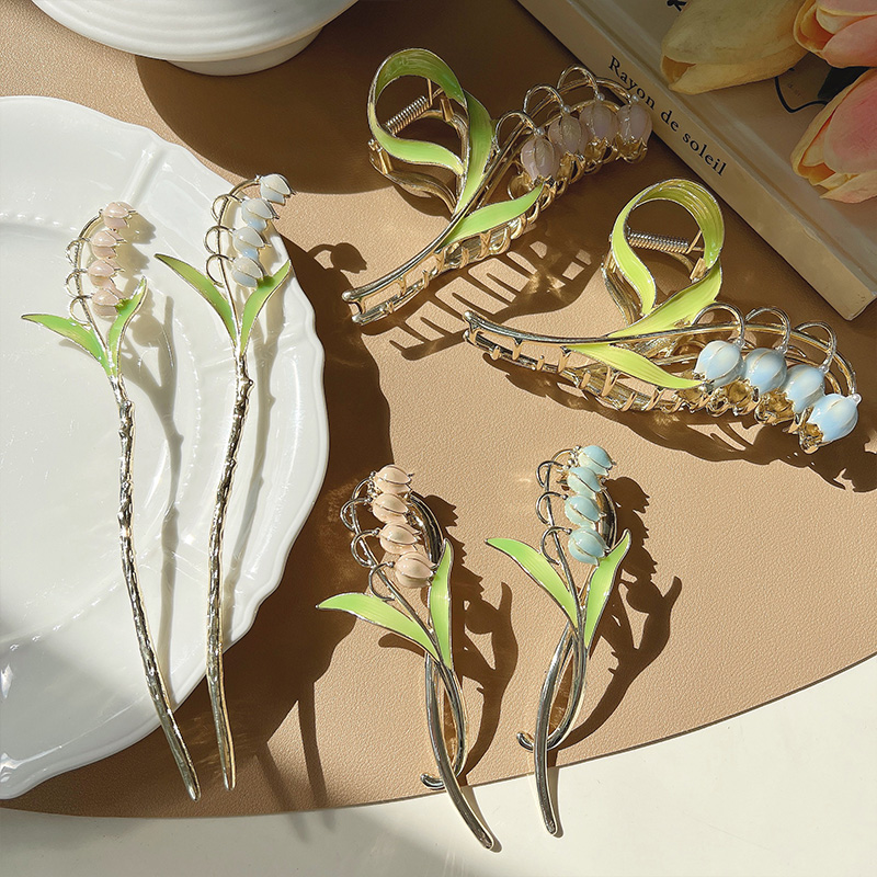 简约设计丸子头发饰女汉服头饰