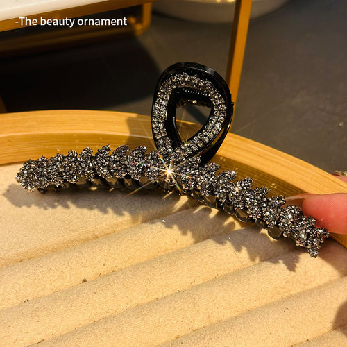 韩版水钻麦穗大号抓夹女后脑勺