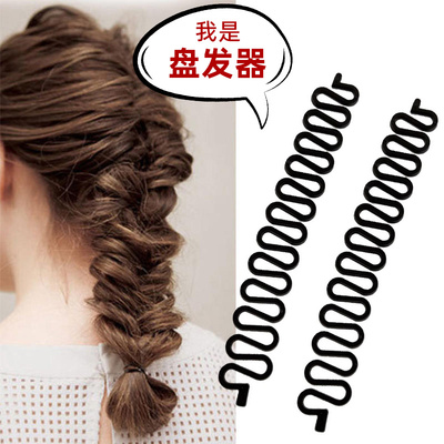 慵懒风鱼骨辫编发神器后脑勺