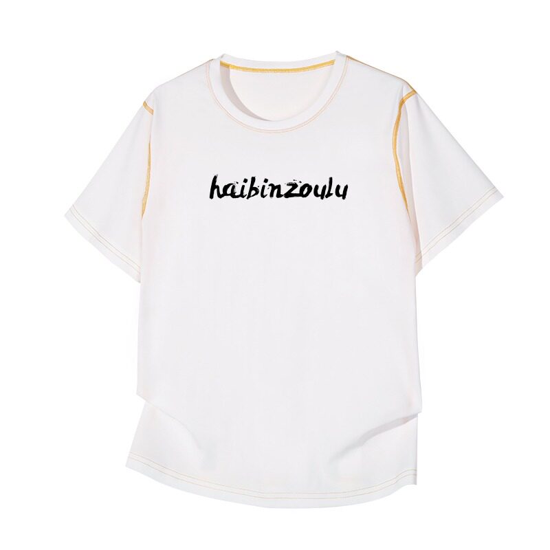 冰丝感男士短袖t恤夏季2026新款潮流高级短袖修身体恤上衣服男装