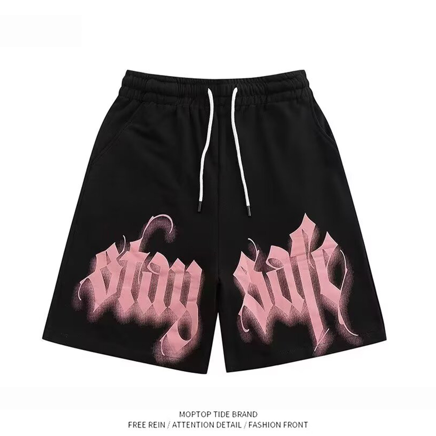 潮流休闲短裤男夏季美式高街复古运动健身篮球宽松居家外穿五分裤