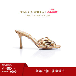 CAOVILLA RENE GINGER系列水钻女士高跟凉鞋 年终折扣