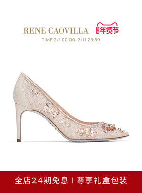 【礼物】RENE CAOVILLA HINA系列尖头女士高跟鞋