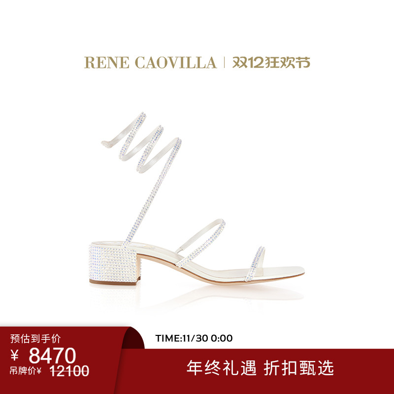 水钻镶嵌多rc凉鞋高跟鞋