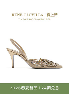 【春夏新品】RENE CAOVILLA EDEN系列水钻女士高跟凉鞋
