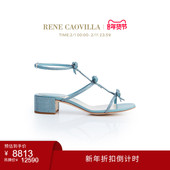 CATERINA系列蓝色水钻女士高跟凉鞋 CAOVILLA 折扣倒计时 RENE