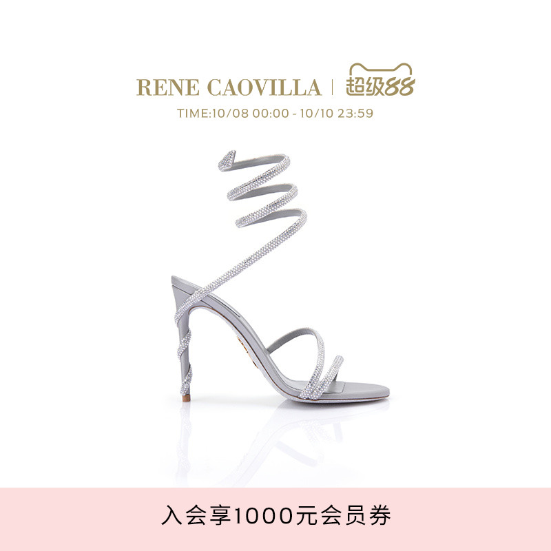 RENE CAOVILLAMARGOT系列水钻绑带高跟凉鞋